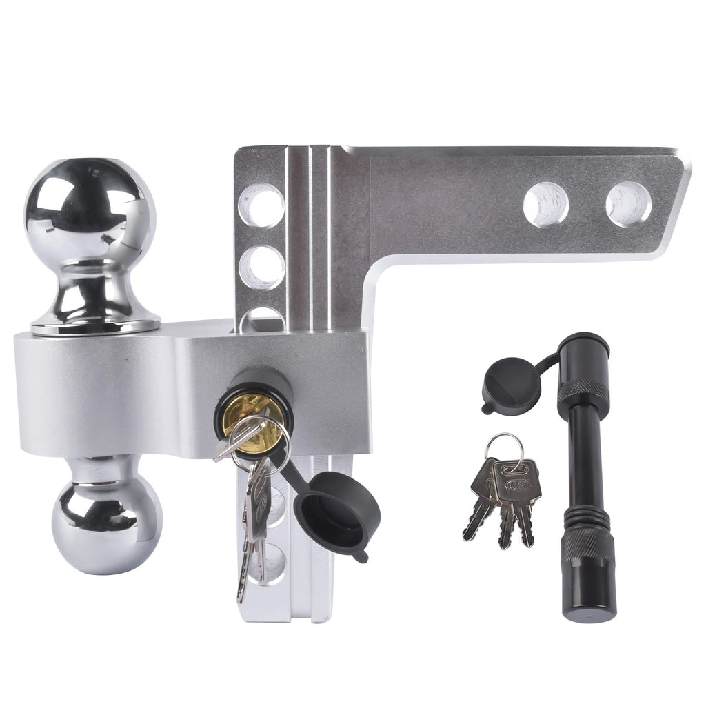 Adjustable Trailer Hitch for 2" Receiver (6" Drop/Rise) 12,500 lbs Capacity