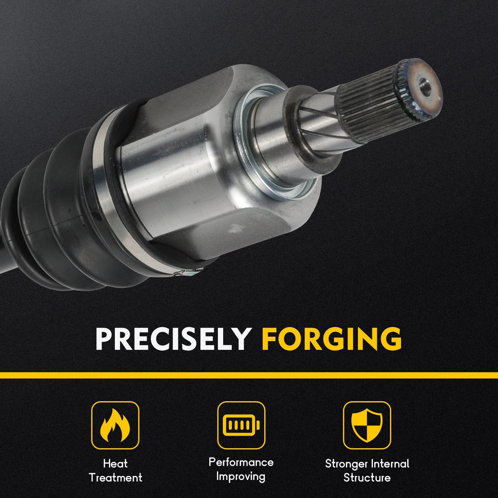 CV Axle Shaft Assembly for Ford Fiesta (2011–2015) Front Driver Side