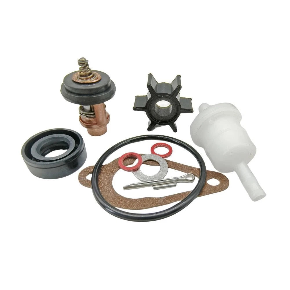 Service Kit with Water Pump, Thermostat, Fuel Filter for Mercury 4-6 HP (N/A)