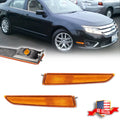 2X Amber Lens Front Bumper Side Marker Lights for Ford Fusion (2010–2012)