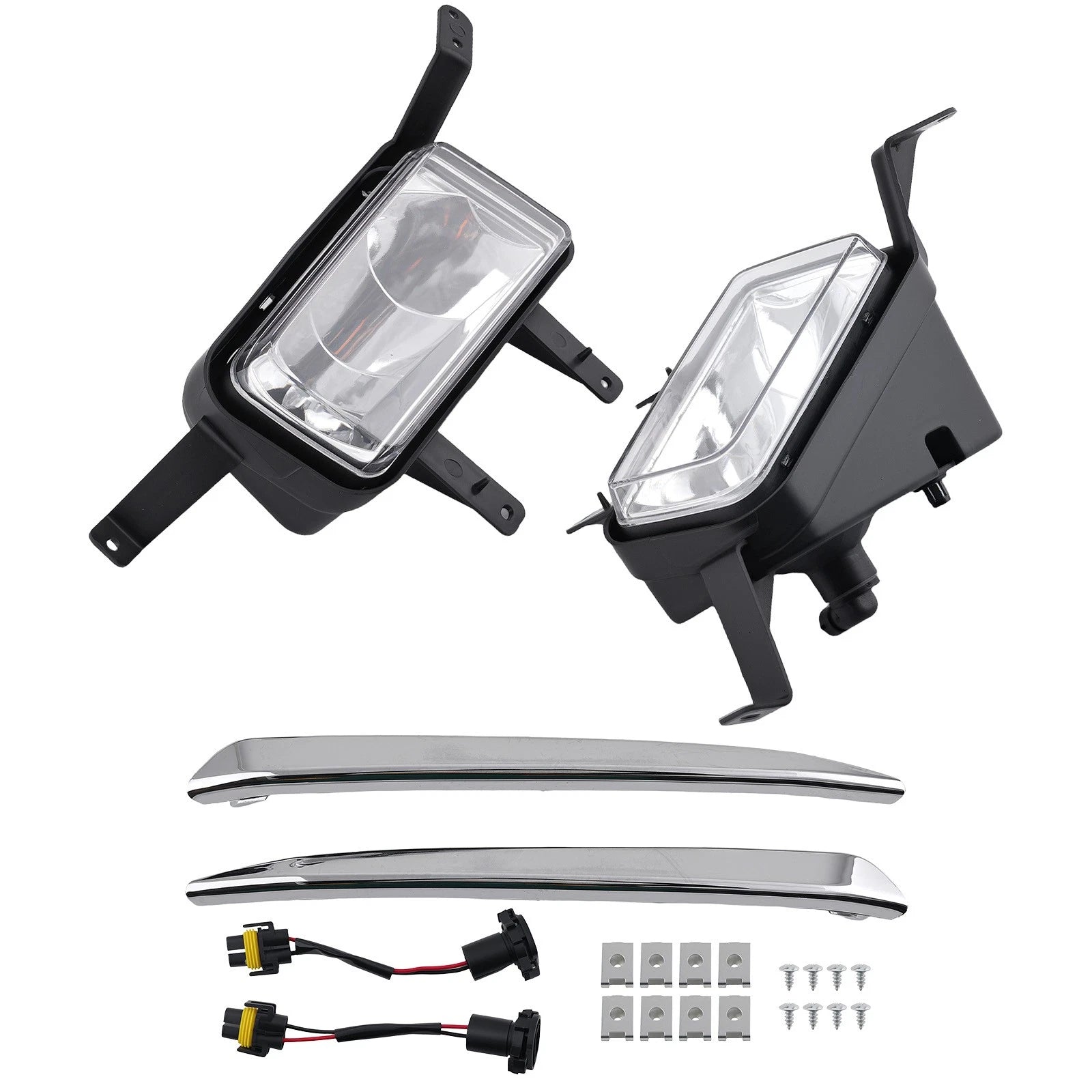 Fog Lights for Chevy Suburban/Tahoe (2015–2020) w/Chrome Trim