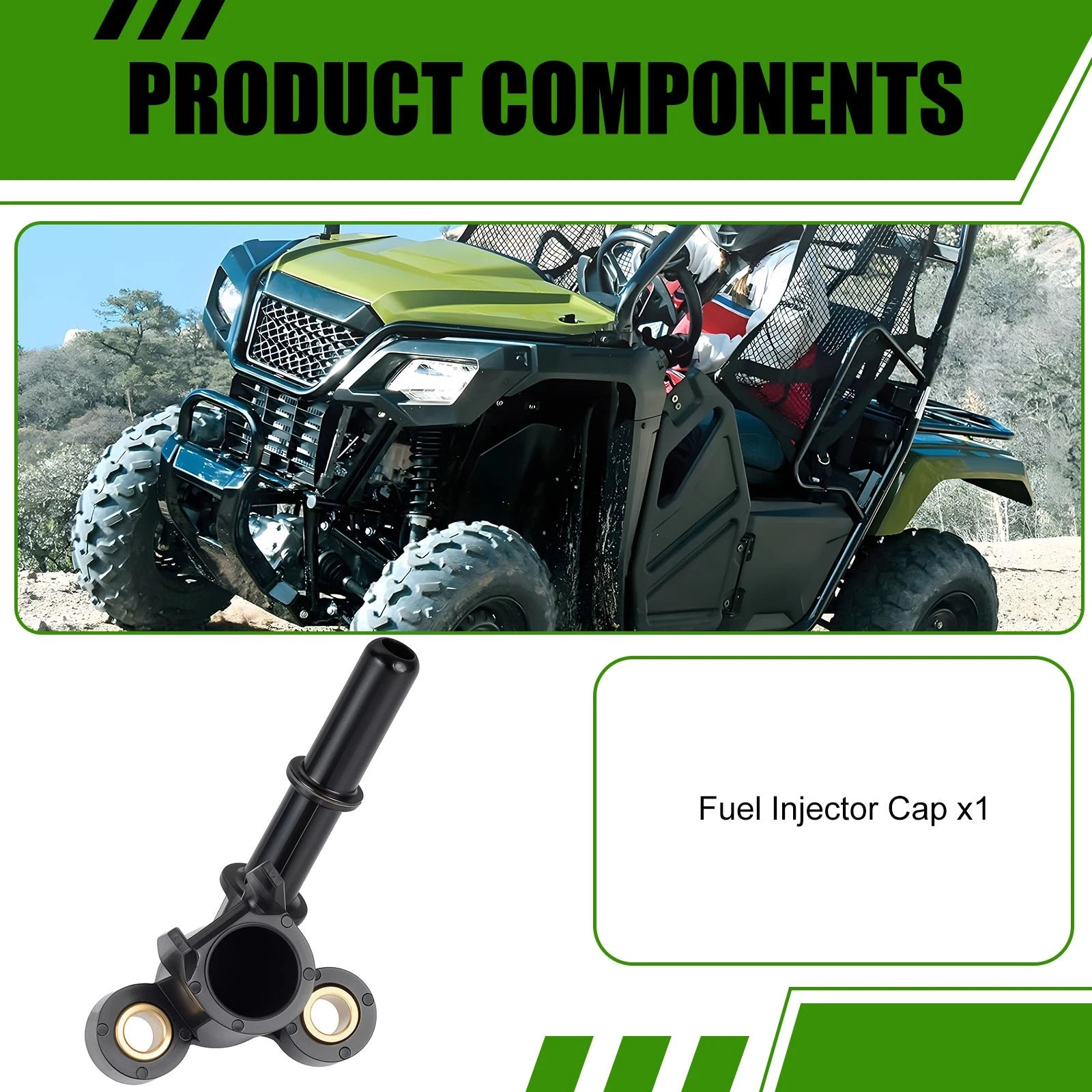 Fuel Injector Cap for Honda Rancher 420 4x4 EPS TRX420FA2 (2014–2024) 16422-HR3-A41