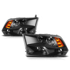 Factory Style Headlights for Dodge Ram 1500-3500 (2009–2012) - Black