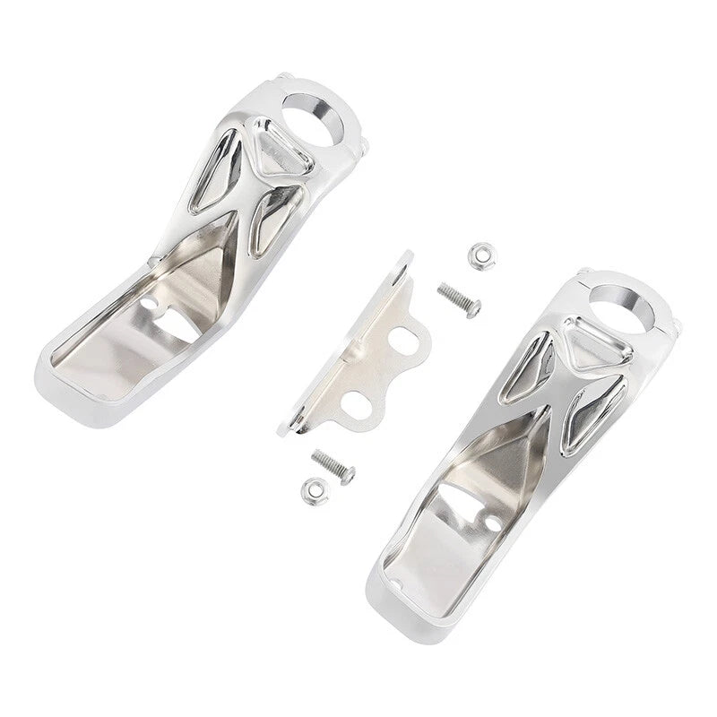 Chrome Headlight Fairing Mount Bracket for Harley Low Rider ST (2022–2025)