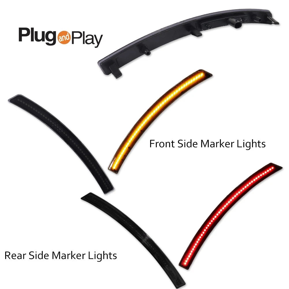 LED Side Markers and Rear Bumper Reflectors for Chevy Corvette C7 (2014–2019)