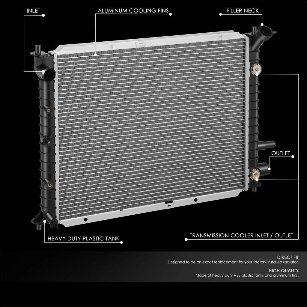 OE Aluminum Core Radiator for Ford Escort 2.0L (1998–2003) DPI2140
