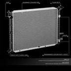 OE Aluminum Core Radiator for Ford Escort 2.0L (1998–2003) DPI2140