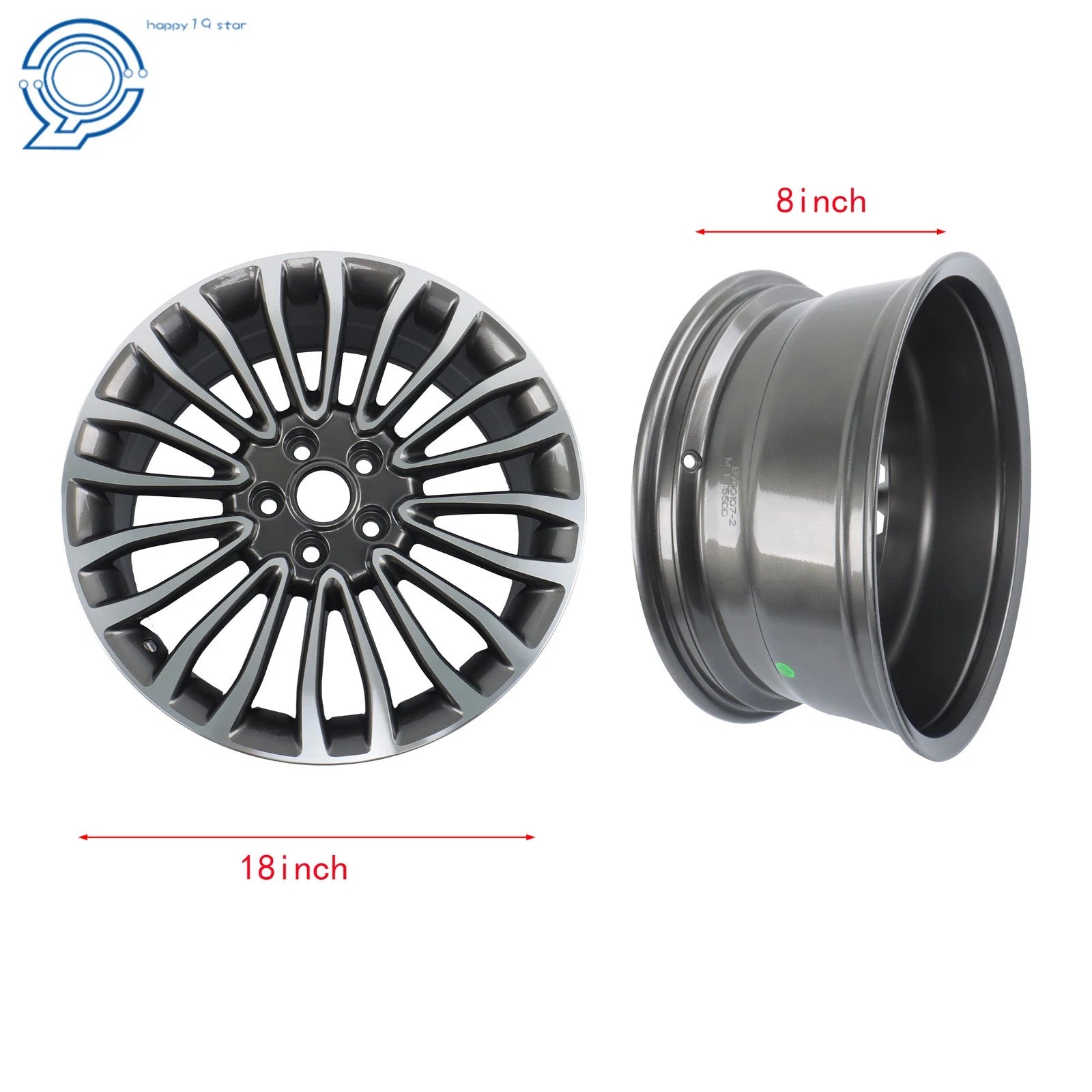 18" Machined Grey Wheel for Ford Fusion (2017-2018)