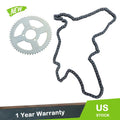 Rear Drive Chain and Sprocket for Mini Bike ATV Quad Go Kart (T8F 54T)