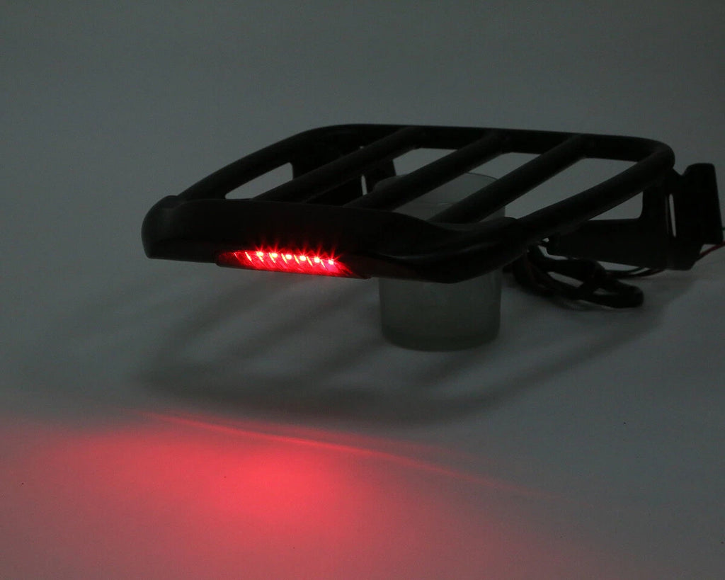 2X Detachable Luggage Rack with LED Light for Harley Sportster XL (2004–2022)