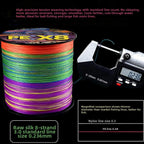8-Strand Braided Fishing Line 100m - Quick Sink, Sensitive Control