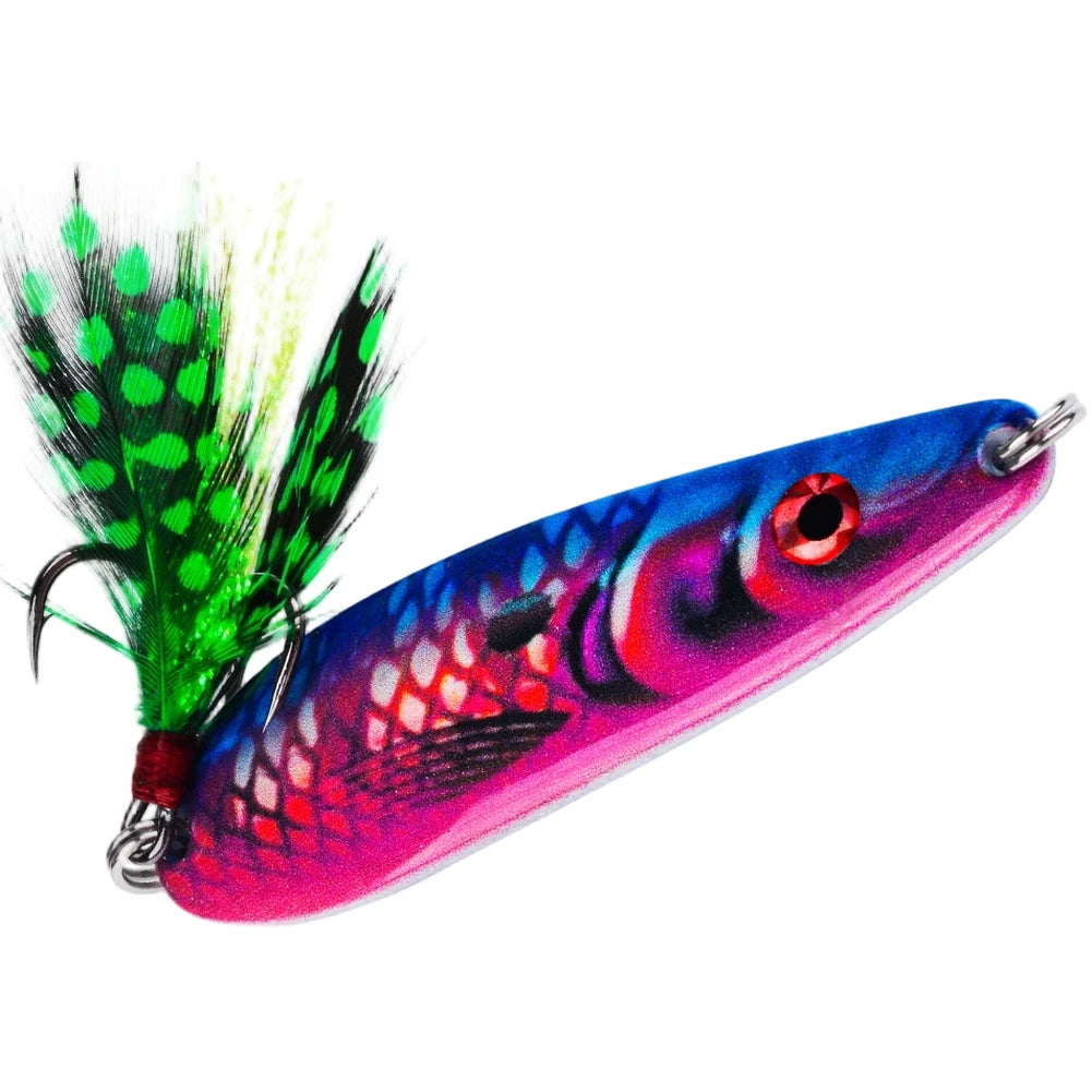 Vibration Spoon Fishing Lure 19g with 3D Eyes for Universal Use