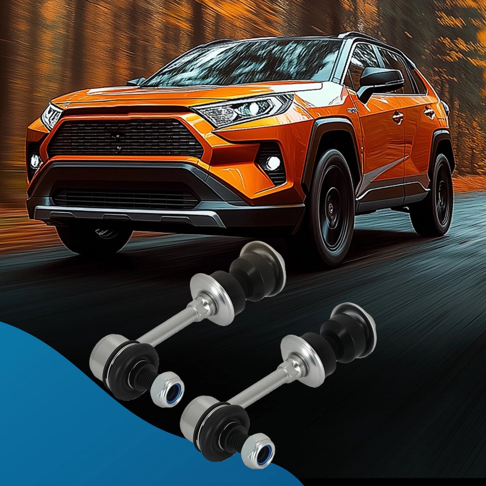 2X Rear Sway Bar End Links for Toyota RAV4 (2006–2018) K750257