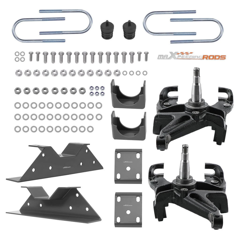 Lowering Kit with Spindle for Chevrolet C10/R10, GMC C15 (1973–1987)