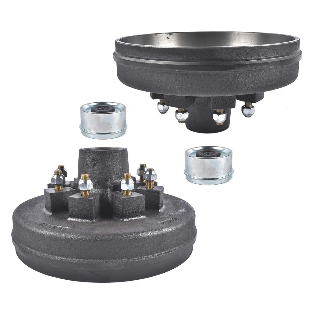 Trailer Brake Drum 12" x 2" 8 on 6.5 Bolt Circle for 7000 Lbs Axle