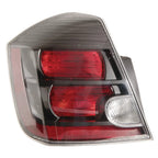 Replacement Driver Tail Light Assembly w/Dark Bezel for 2010-12 Nissan Sentra