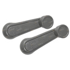 2 x Grey Door Window Winder Handles for Toyota Hilux LN65 YN65 YN67 (1983–1988)