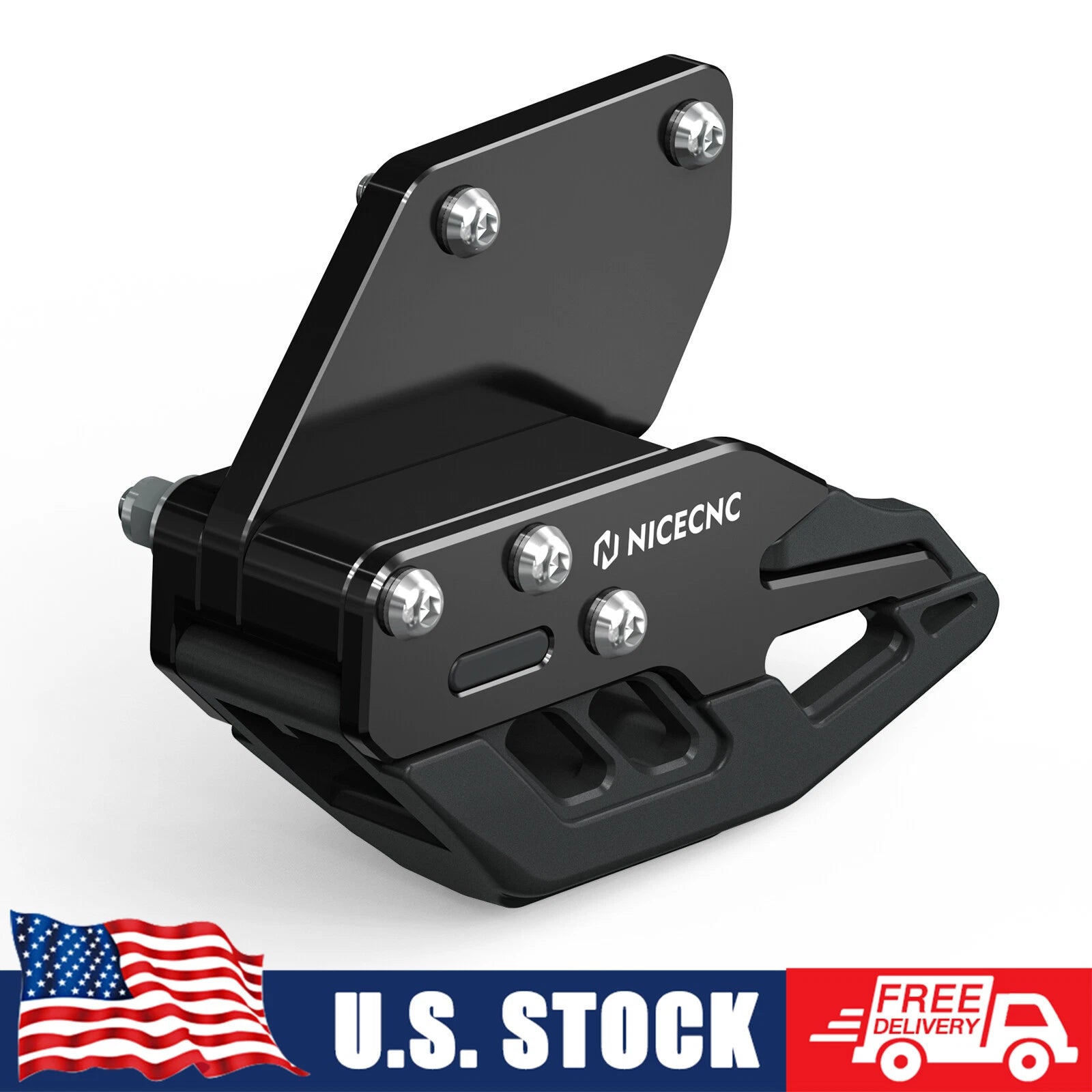 Rear Swingarm Chain Guide for Honda TRX450R (2006–2009) - Black