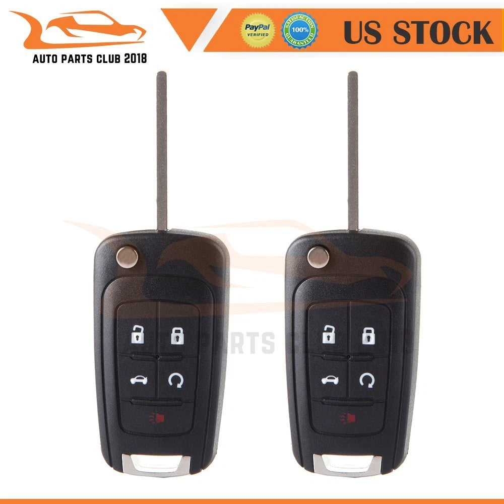 2X Keyless Key Fob Remote Case Shell for GMC Terrain Chevrolet Sonic (2010–2019)