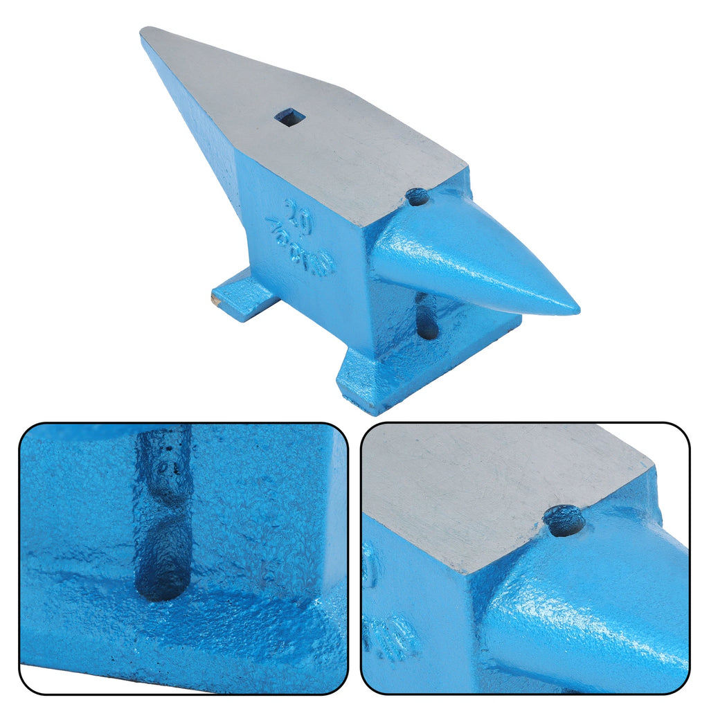 Double Horn Anvil for Blacksmithing Tools (44Lb)