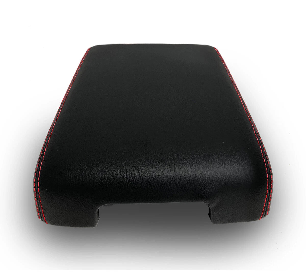 Leather Console Lid Armrest Cover for Infiniti QX60 (2014–2020) Red Stitch