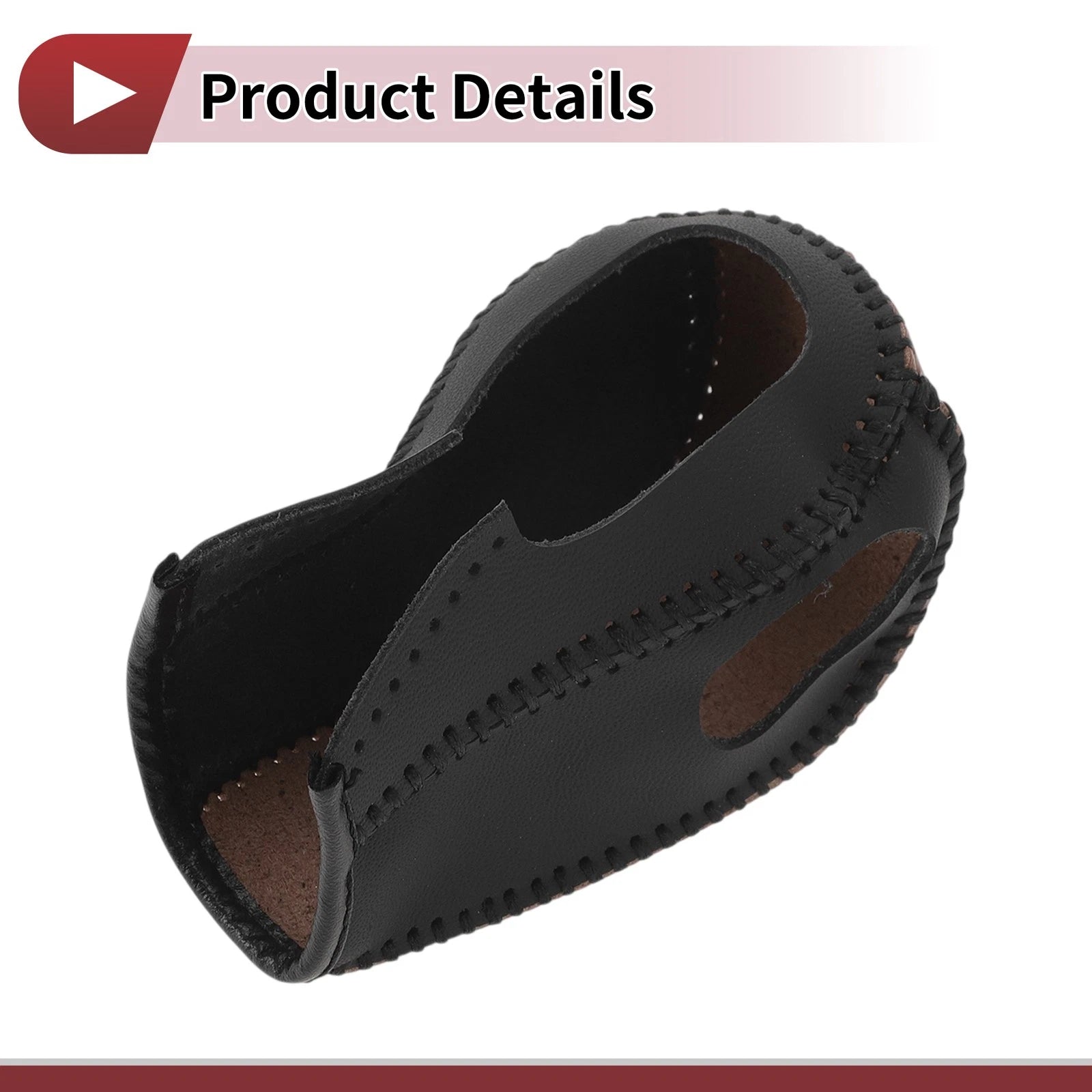 1 Pc Gear Shift Knob Cover for Ford Edge (2011–2014) Brown Faux Leather