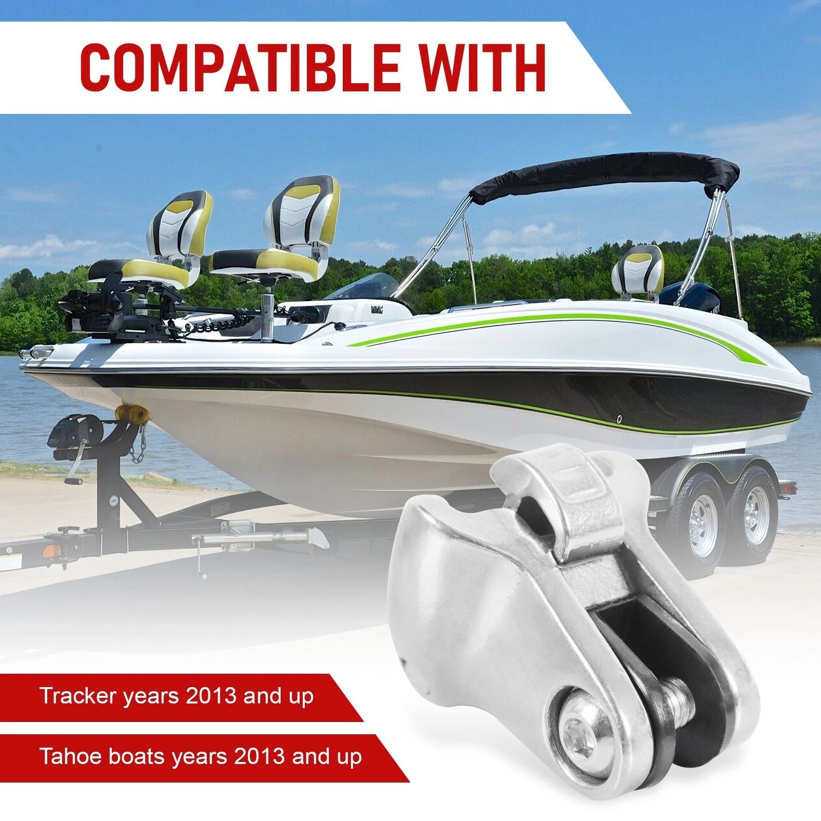 Bimini Top Hinge Clip for Tracker Tahoe