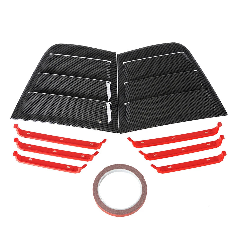 Carbon Fiber Look Window Scoop Side Louver Cover for Dodge Charger (2011–2021)