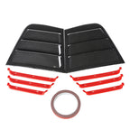 Carbon Fiber Look Window Scoop Side Louver Cover for Dodge Charger (2011–2021)
