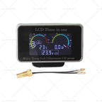 3-in-1 LCD Oil Pressure, Voltmeter, Water Temp Gauge for Car Truck (12V/24V)