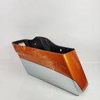 Left Saddlebag for Harley FLHTK Electra Ultra Glide (2014) Amber Whiskey/Silver