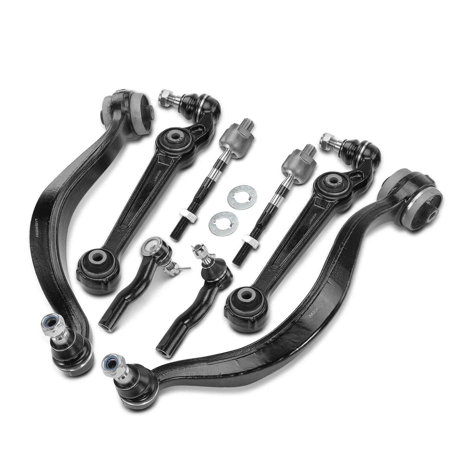 8x Front Control Arm Ball Joint & Tie Rod for Ford Fusion (2007-2012)