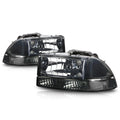 Headlight Lamp Set of 2 for Dodge Dakota/Durango (1997–2004) Smoked Housing