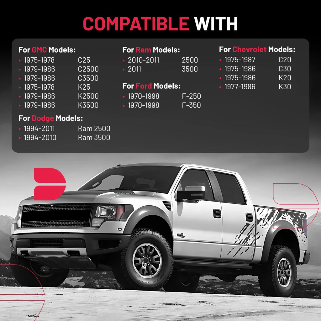 2X 1.5" Wheel Spacers for Ram 2500 3500 Ford F-250 F-350 (2000–2023)