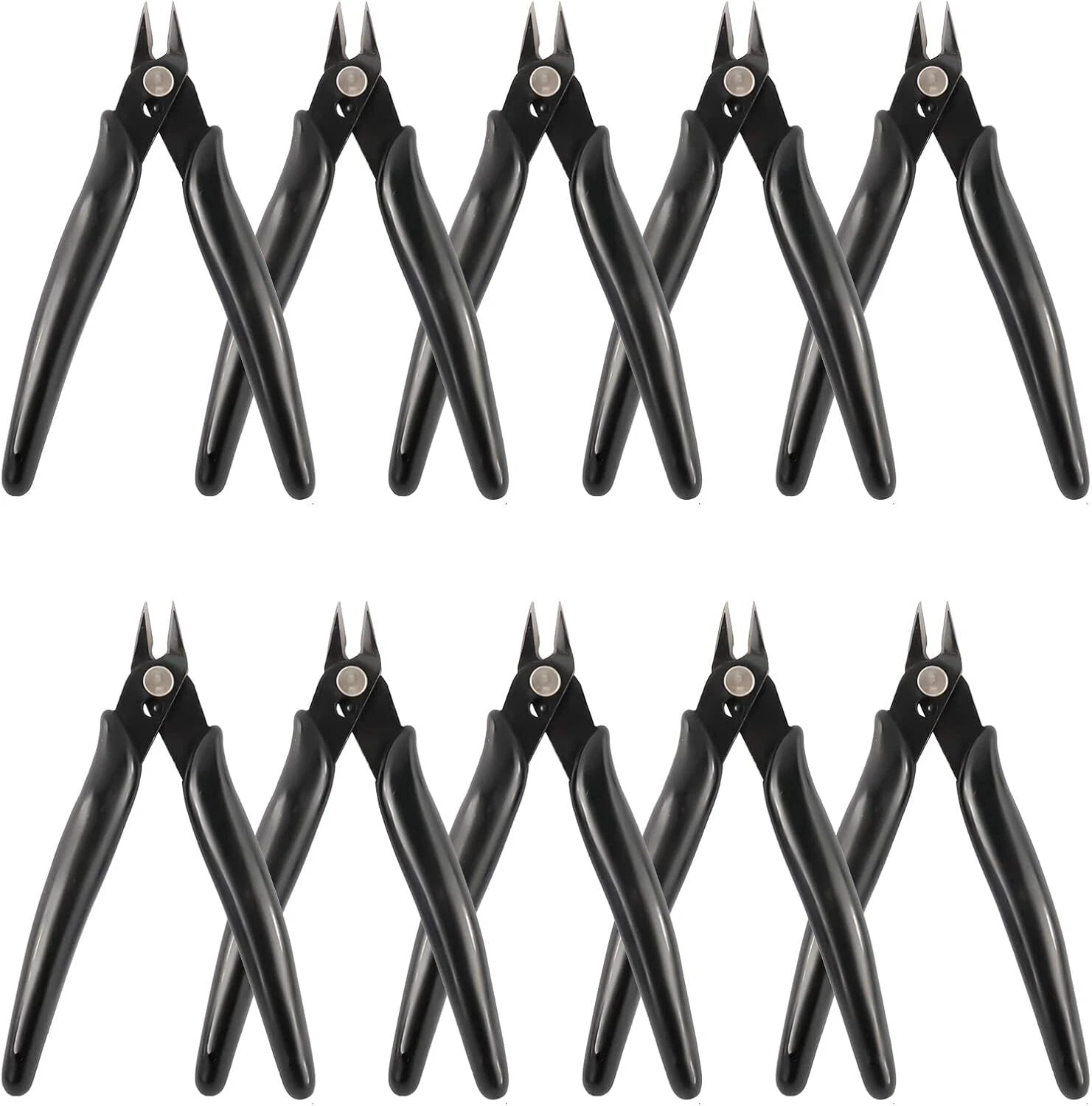 10PCS Flush Wire Cutters Pliers 5" for Automotive Use