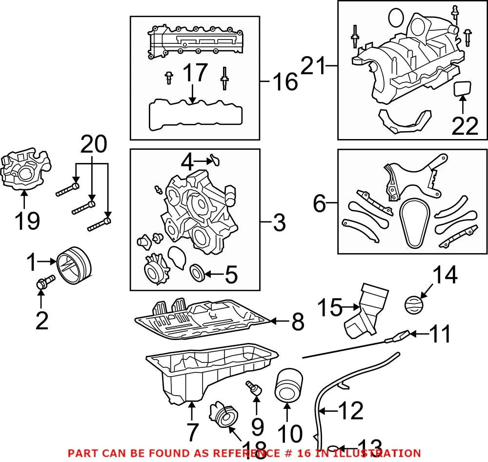 OEM Engine Valve Cover for Dodge Dakota, Ram 1500 (2000–2004)