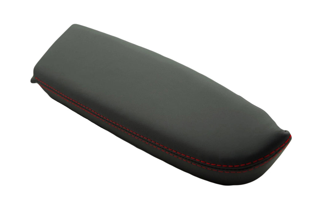 Leather Synthetic Door Panel Armrest Cover for Acura RDX (2007–2012) Red Stitch