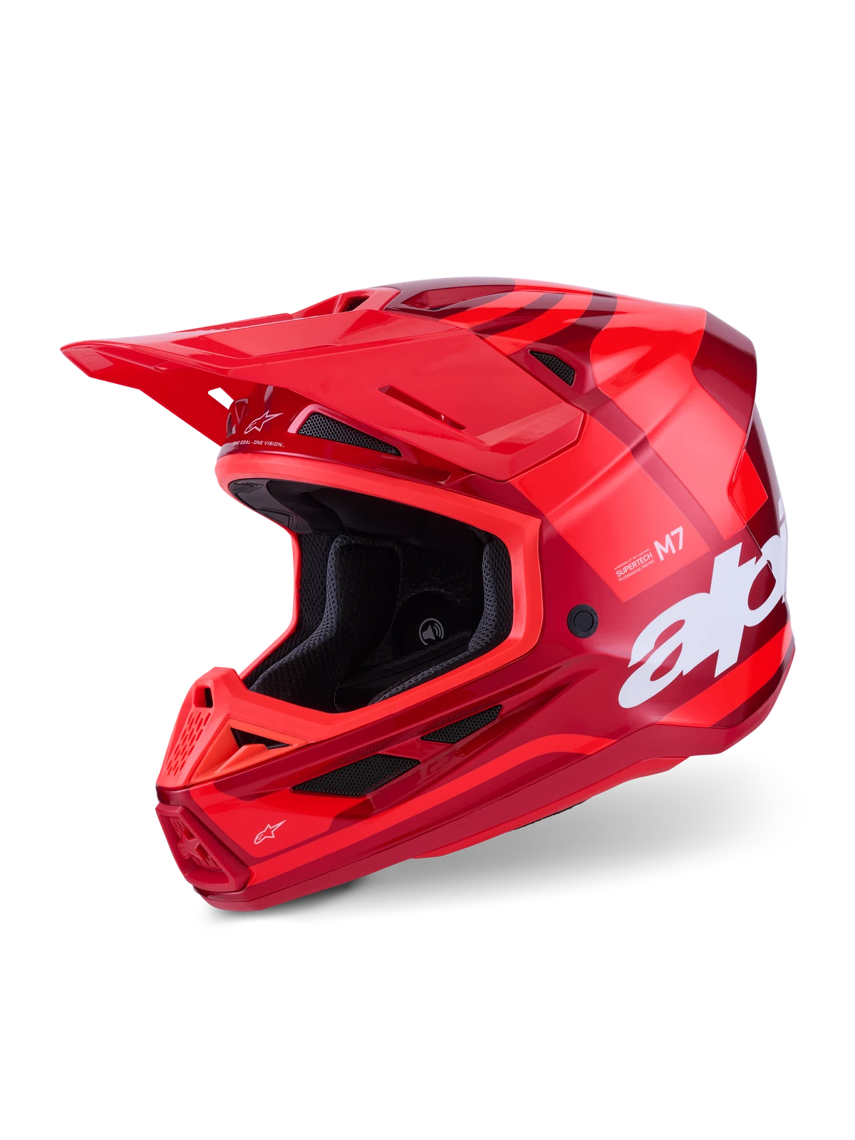 Alpinestars SM7 Core Helmet for Off-Road (Small, Red Gloss)