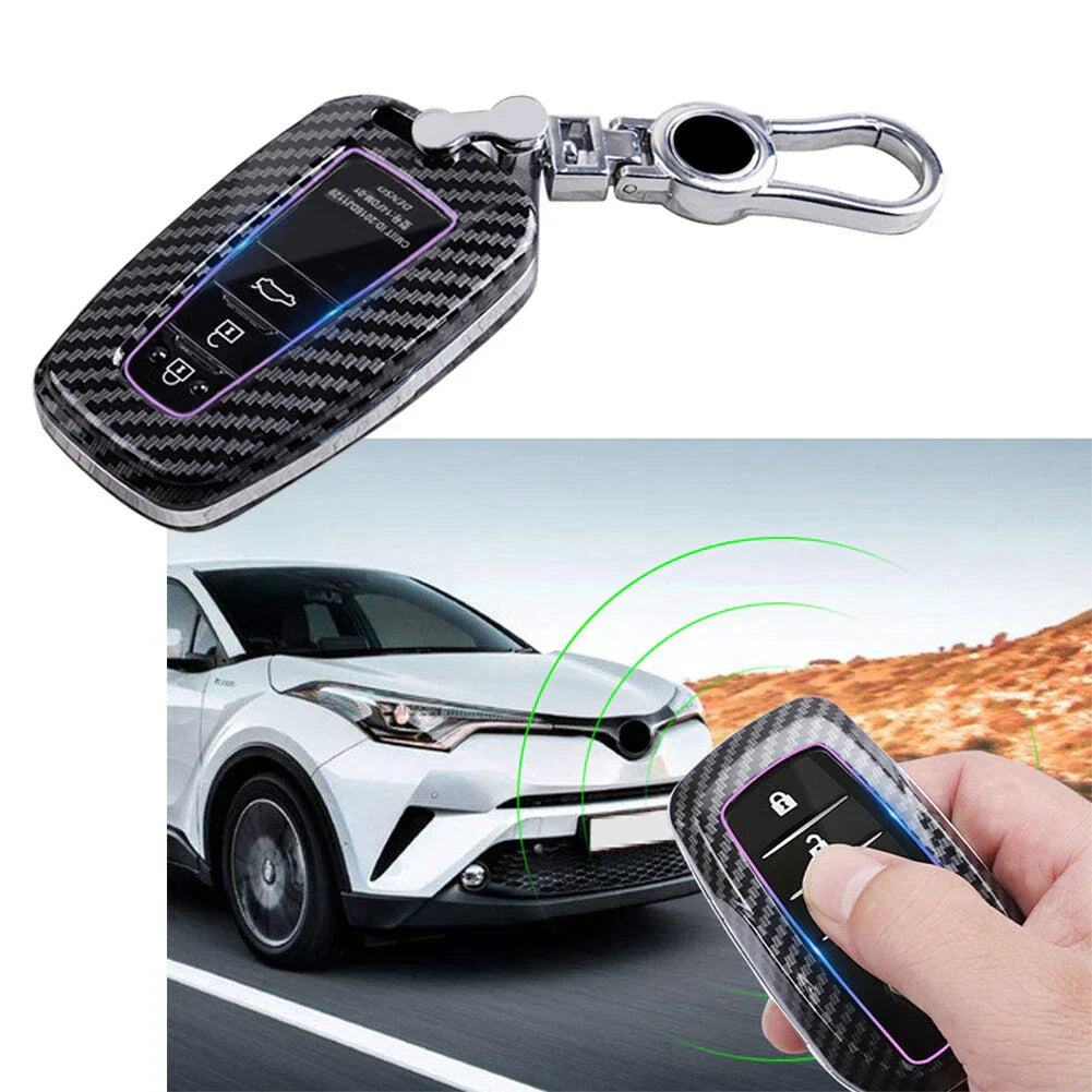 Remote Key Fob Cover for Toyota Camry, Corolla, CHR, Prado, RAV4, Prius