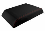 Leather Console Lid Armrest Cover for Hummer H2 (2003–2007) Red Stitch