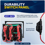 6 Gang Toggle Switch Panel for Marine (FO2652)