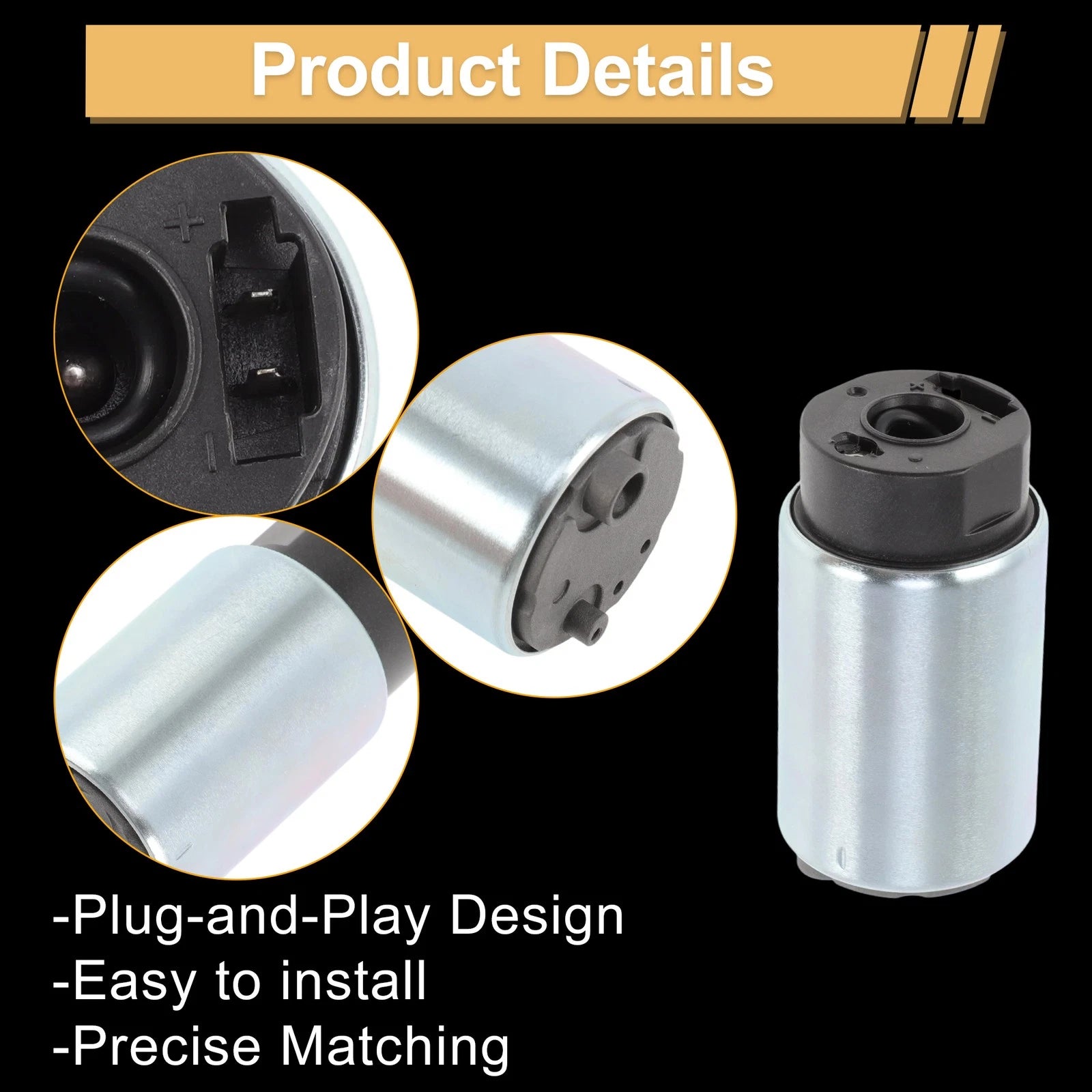 Set of 2 Metal Electric Fuel Pumps for Toyota Matrix (2009–2013) GIP503