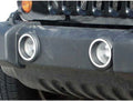 2pc Luxury FX Chrome Front Foglight Trim Rings fit for 2007-2018 Jeep Wrangler