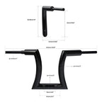 Rise 14" 16" 18" 20" Hanger Handlebar for Harley Sportster Black
