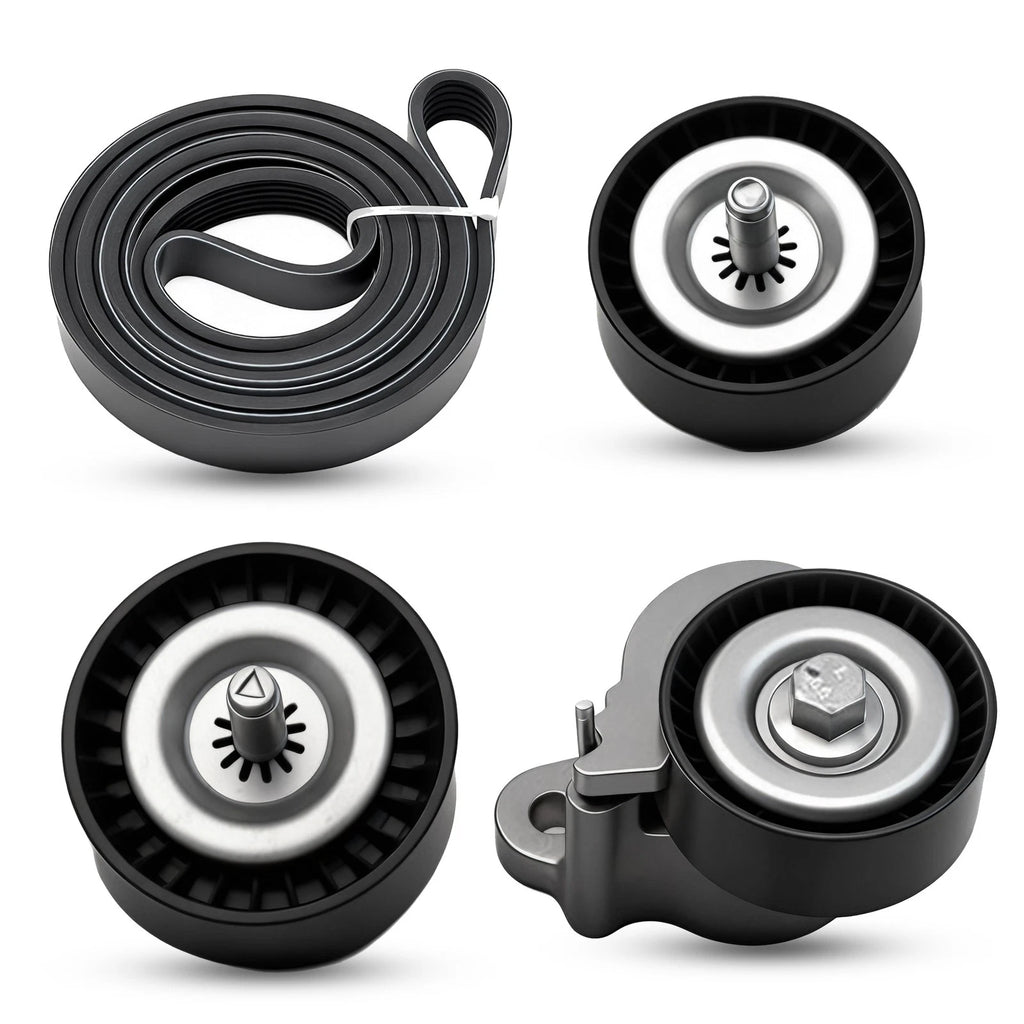 Serpentine Belt Tensioner Pulley Kit for Jeep Compass (2008–2017) & Dodge Caliber (2008–2012)