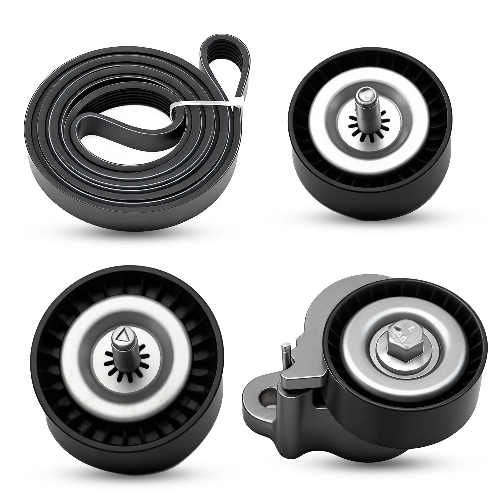 Serpentine Belt Tensioner Pulley Kit for Jeep Compass (2008–2017) & Dodge Caliber (2008–2012)