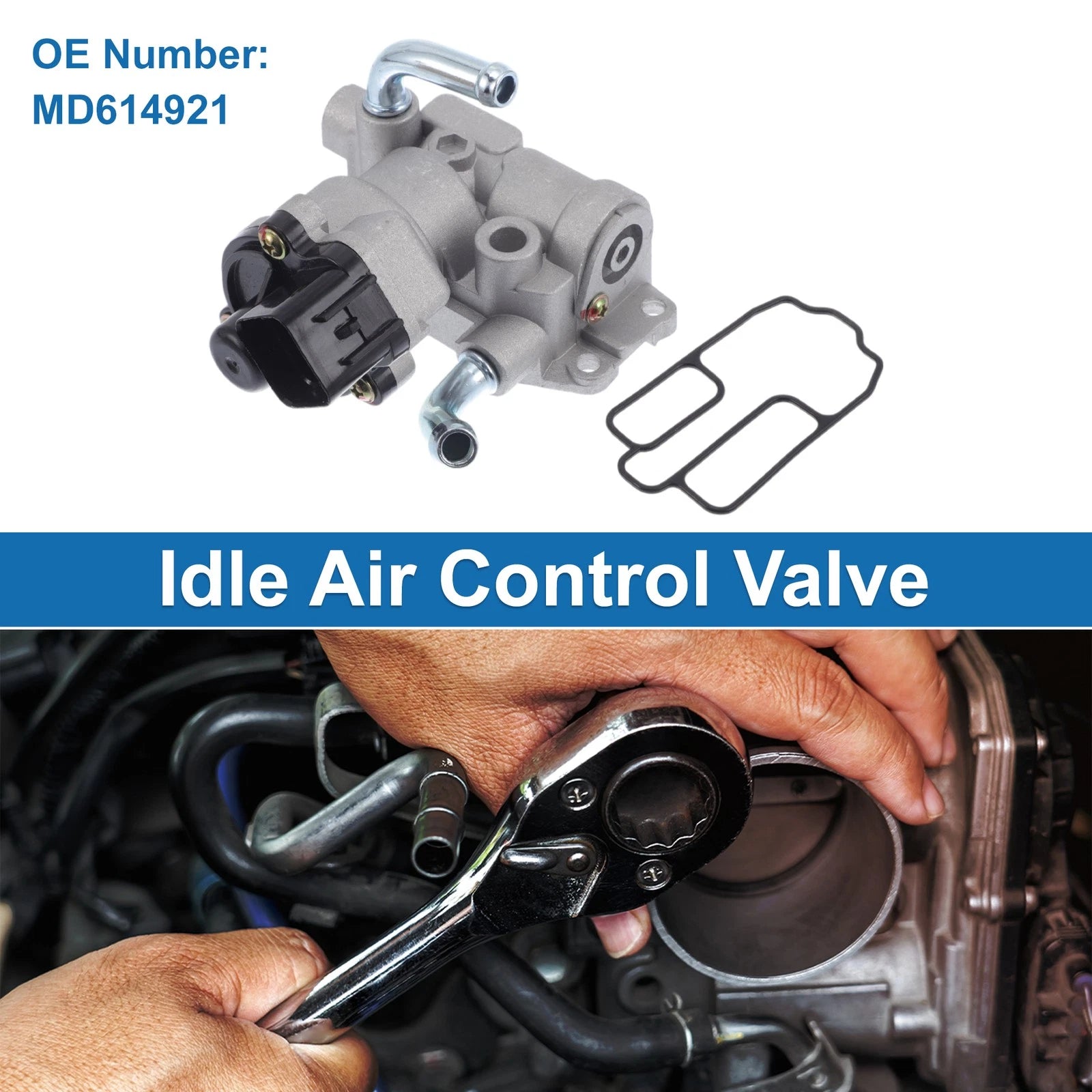 Idle Air Control Valve for Mitsubishi Lancer Evolution (1994–2001) MD614921