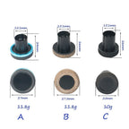 Threaded Fishing Rod Tail Cap Detachable End Butt for Lure Repair (27/27.5/25mm)
