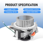 Inducer Blower Motor for JAKEL HC21ZE122A (Year Range Not Specified)