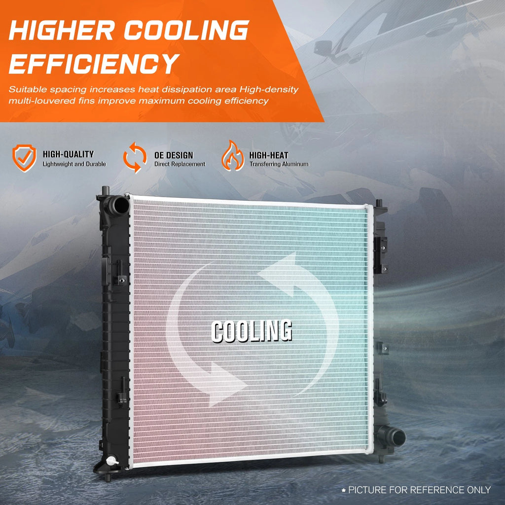 Aluminum Cooling Radiator for Santa Fe Sorento 1.6L 2.5L Turbo (2021–2024) DPI-13918